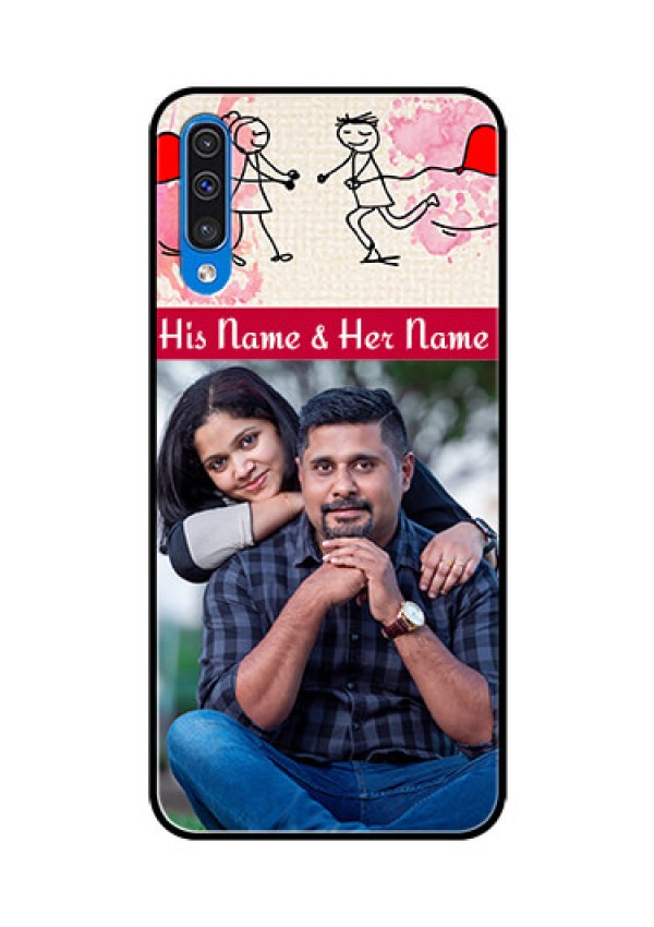 Samsung Galaxy A50s Photo Printing on Glass Case  - You and Me Case Design