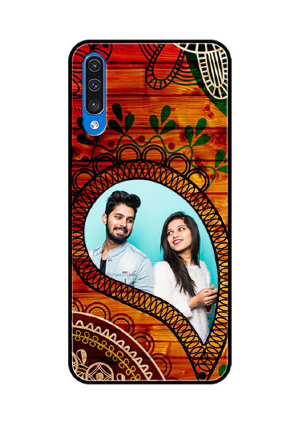 Samsung Galaxy A50s Personalized Glass Phone Case  - Abstract Colorful Design