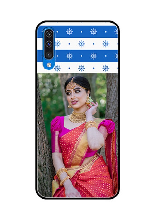 Samsung Galaxy A50s Photo Printing on Glass Case  - Snow Pattern Design
