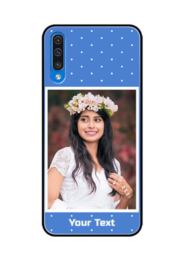 Samsung Galaxy A50s Photo Printing on Glass Case  - Polka dots design