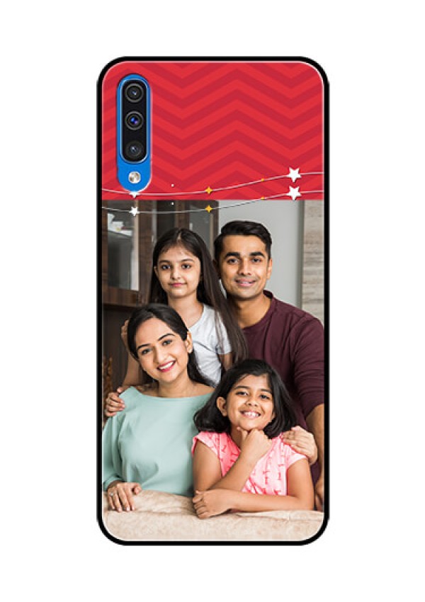 Samsung Galaxy A50s Personalized Glass Phone Case  - Happy Family Design