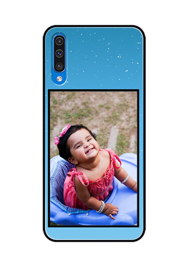 Samsung Galaxy A50s Custom Glass Mobile Case  - Wave Pattern Colorful Design