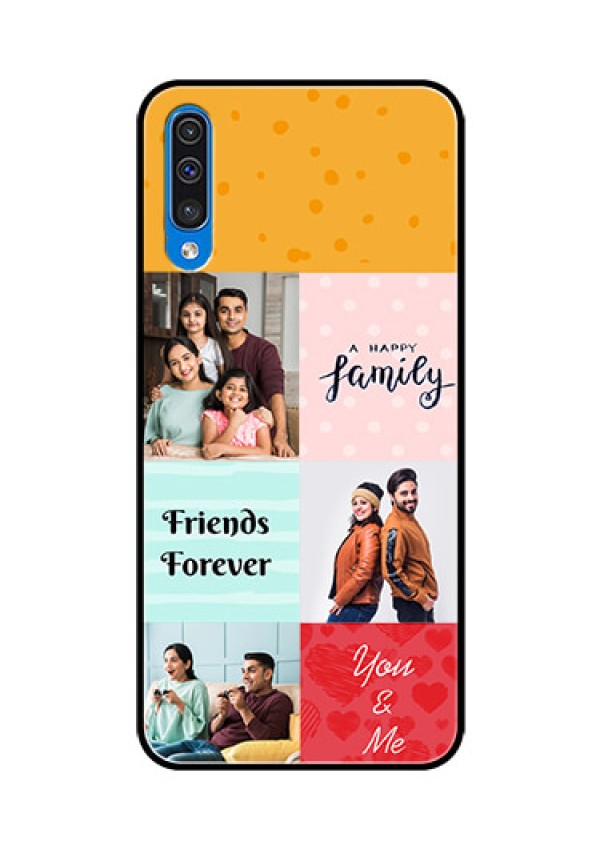 Samsung Galaxy A50s Personalized Glass Phone Case  - Images with Quotes Design