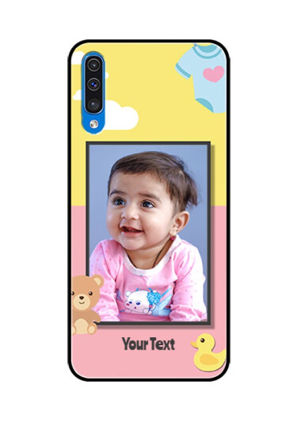 Samsung Galaxy A50s Photo Printing on Glass Case  - Kids 2 Color Design