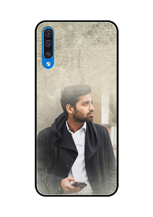 Samsung Galaxy A50s Custom Glass Phone Case  - with vintage design