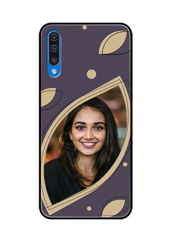 Galaxy A50s Custom Glass Mobile Case - Falling Leaf Design