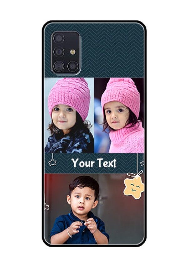 Galaxy A51 Custom Glass Mobile Case  - Hanging Stars Design