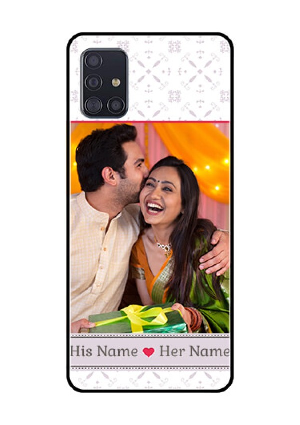 Galaxy A51 Custom Glass Mobile Case  - with Photo and Ethnic Design
