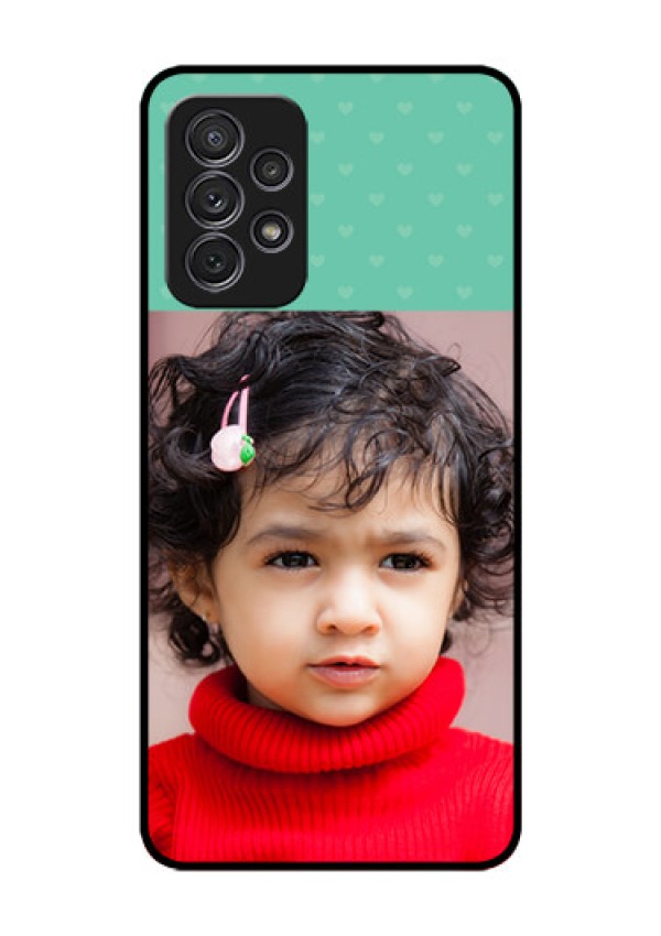 Galaxy A52 Custom Glass Phone Case - Lovers Picture Design