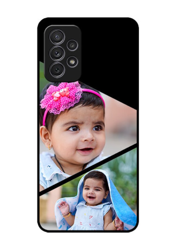 Galaxy A52 Custom Glass Phone Case - Semi Cut Design