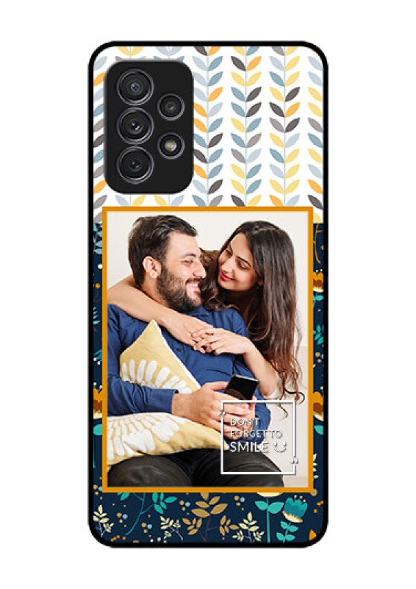 Galaxy A52 Custom Glass Mobile Case - Pattern Design