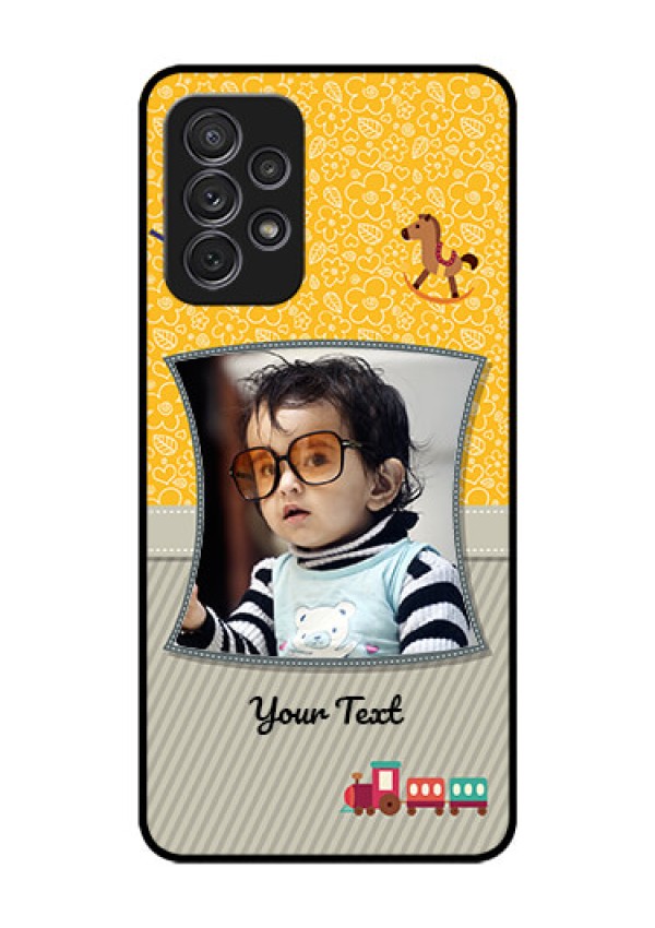 Galaxy A52s 5G Personalized Glass Phone Case - Baby Picture Upload Design