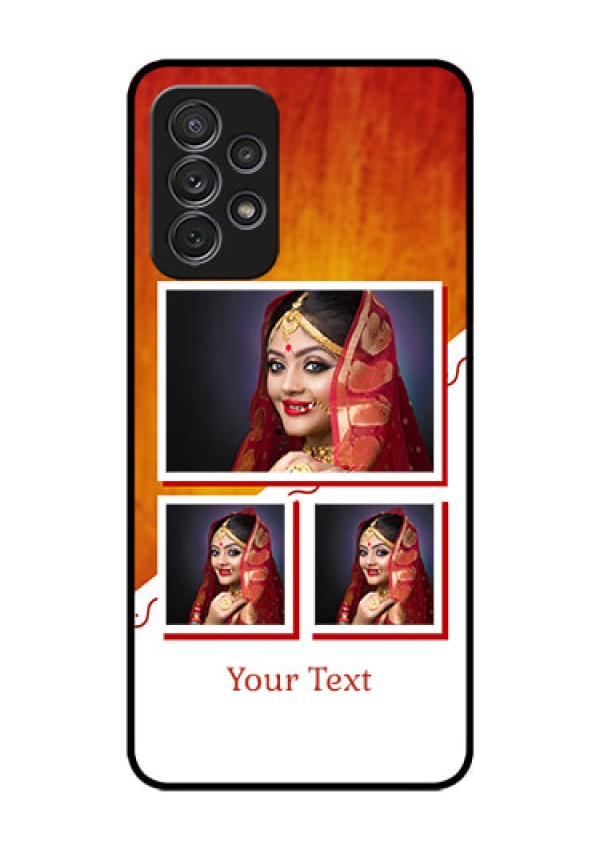 Galaxy A52s 5G Custom Glass Phone Case - Wedding Memories Design 