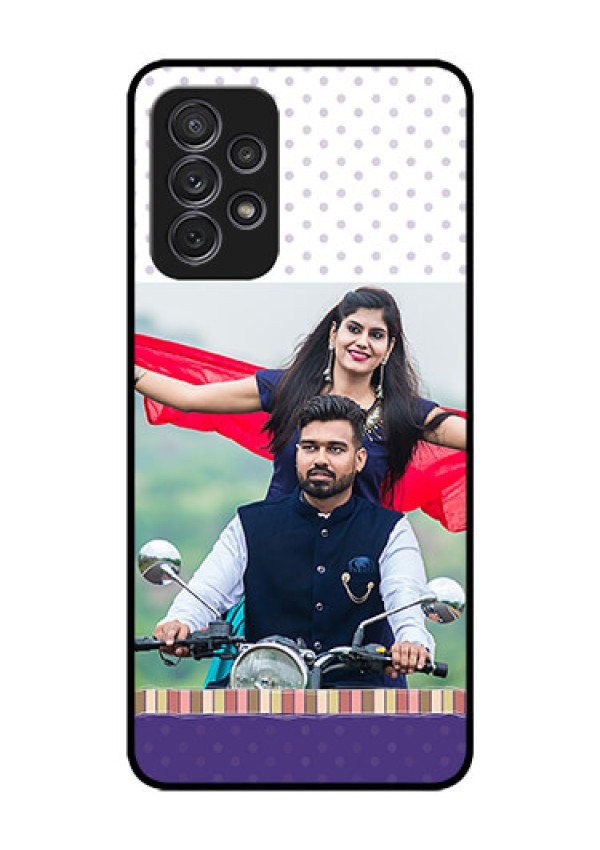 Galaxy A52s 5G Photo Printing on Glass Case - Cute Family Design