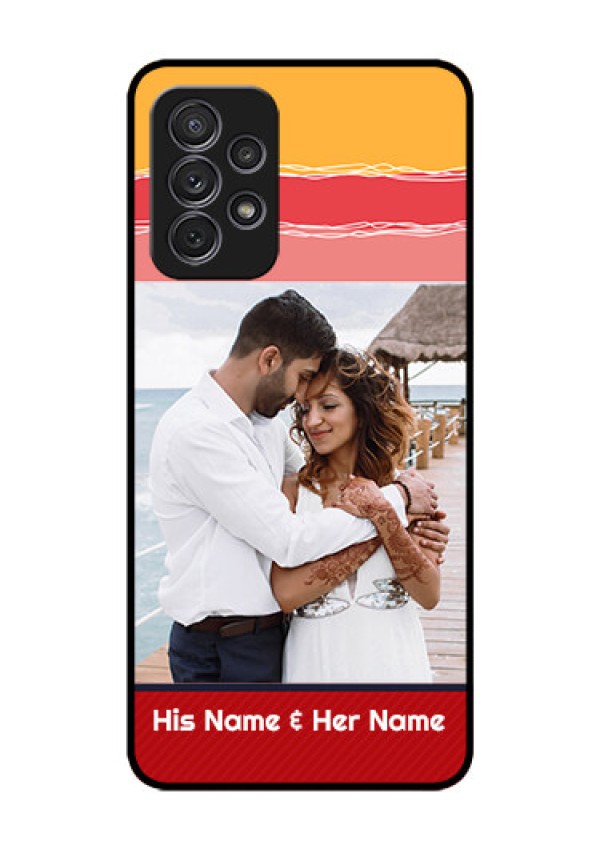 Galaxy A52s 5G Custom Glass Mobile Case - Colorful Case Design