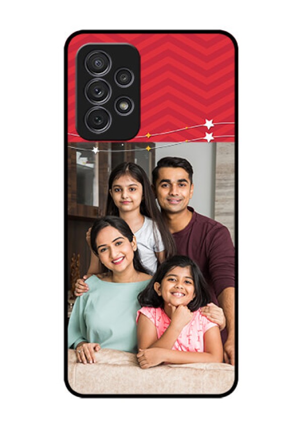 Galaxy A52s 5G Personalized Glass Phone Case - Happy Family Design