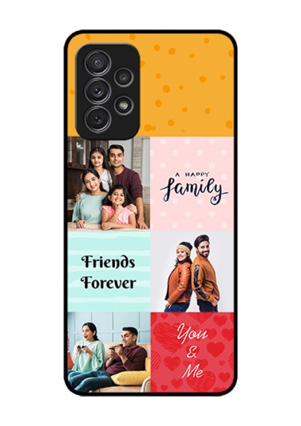 Galaxy A52s 5G Personalized Glass Phone Case - Images with Quotes Design