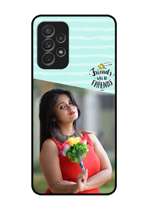Galaxy A52s 5G Custom Glass Phone Case - Friends Picture Icon Design