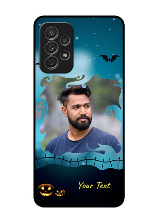 Galaxy A52s 5G Custom Glass Phone Case - Halloween frame design