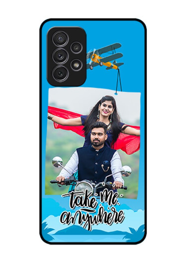 Galaxy A52s 5G Custom Glass Mobile Case - Traveller Design 