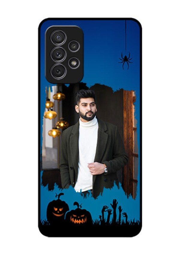 Galaxy A52s 5G Photo Printing on Glass Case - with pro Halloween design 