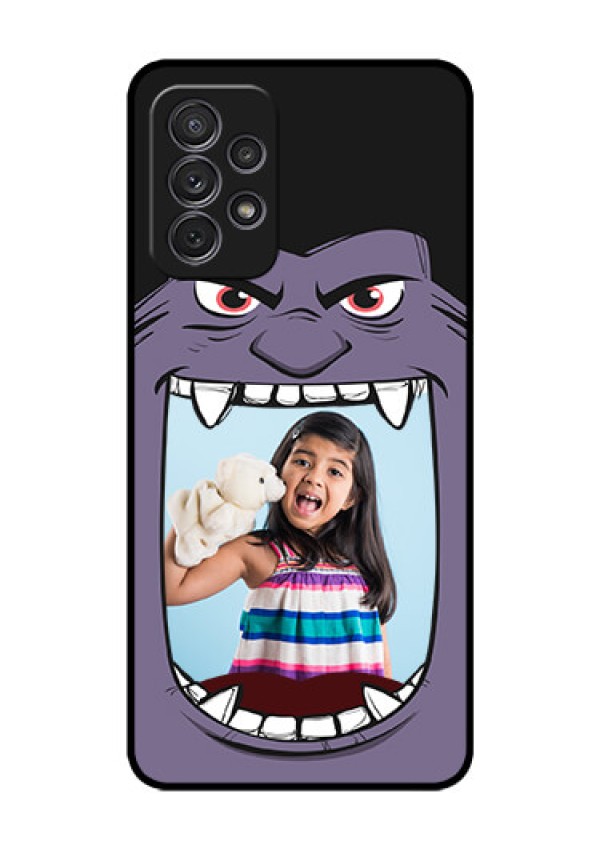 Galaxy A52s 5G Custom Glass Phone Case - Angry Monster Design