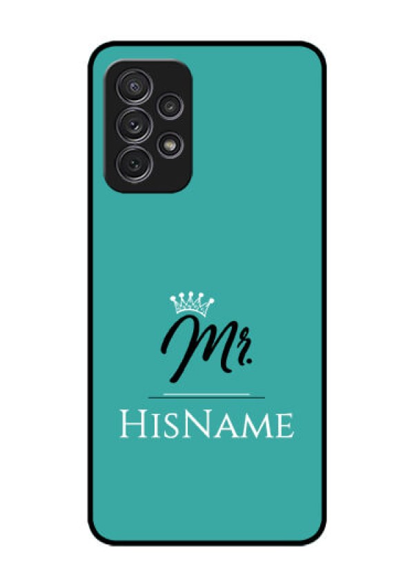 Galaxy A52s 5G Custom Glass Phone Case Mr with Name