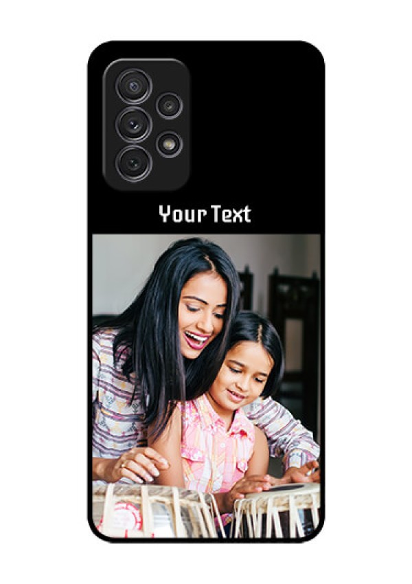 Galaxy A52s 5G Photo with Name on Glass Phone Case