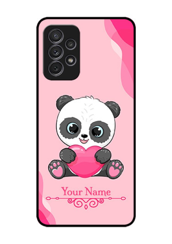 Galaxy A52S 5G Custom Glass Mobile Case - Cute Panda Design