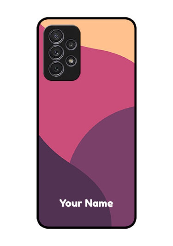 Galaxy A52S 5G Custom Glass Phone Case - Mixed Multi-colour abstract art Design