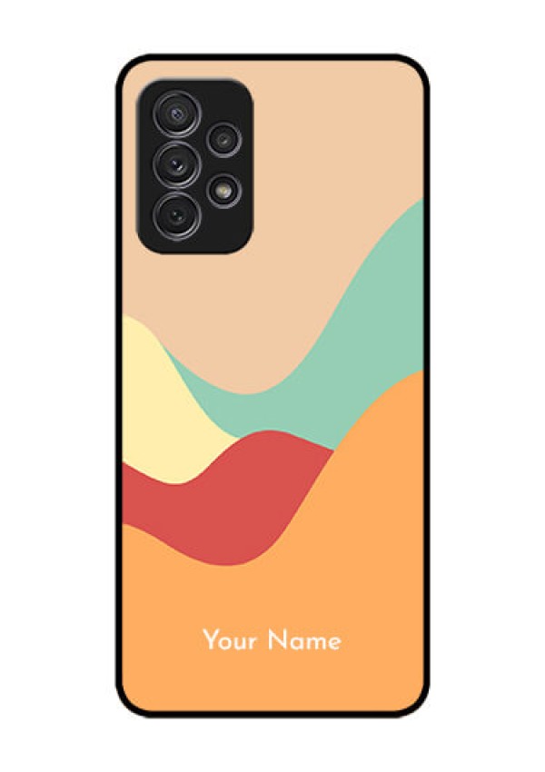 Galaxy A52S 5G Personalized Glass Phone Case - Ocean Waves Multi-colour Design