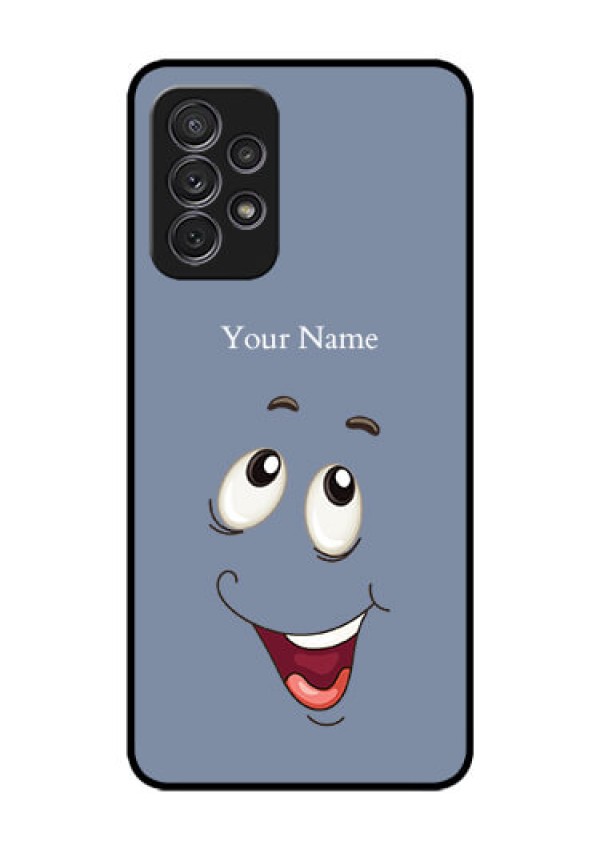 Galaxy A52S 5G Photo Printing on Glass Case - Laughing Cartoon Face Design