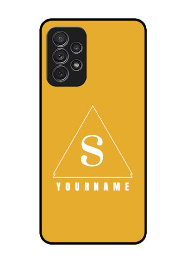 Galaxy A52S 5G Personalized Glass Phone Case - simple triangle Design