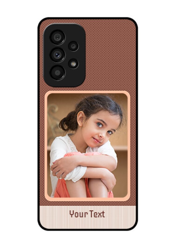 Galaxy A53 5G Custom Glass Phone Case - Simple Pic Upload Design