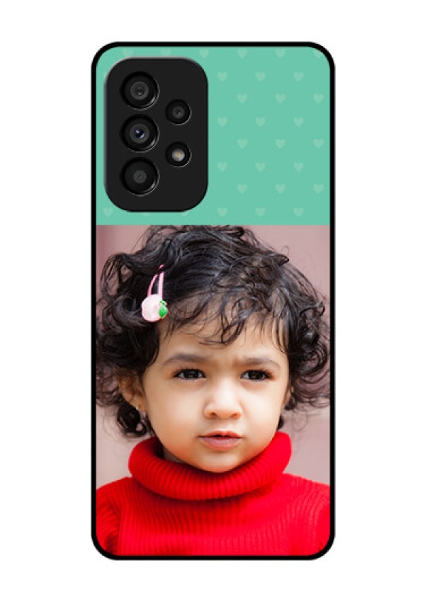 Galaxy A53 5G Custom Glass Phone Case - Lovers Picture Design