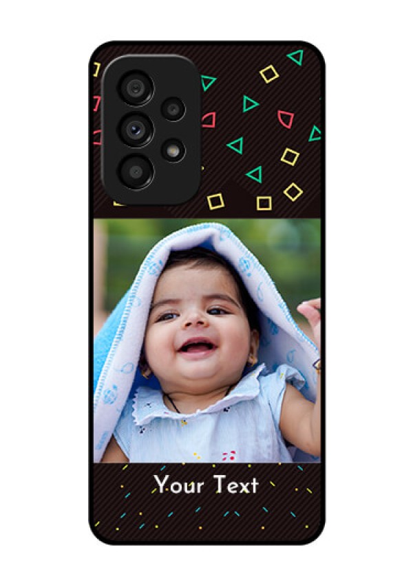 Galaxy A53 5G Custom Glass Phone Case - with confetti birthday design