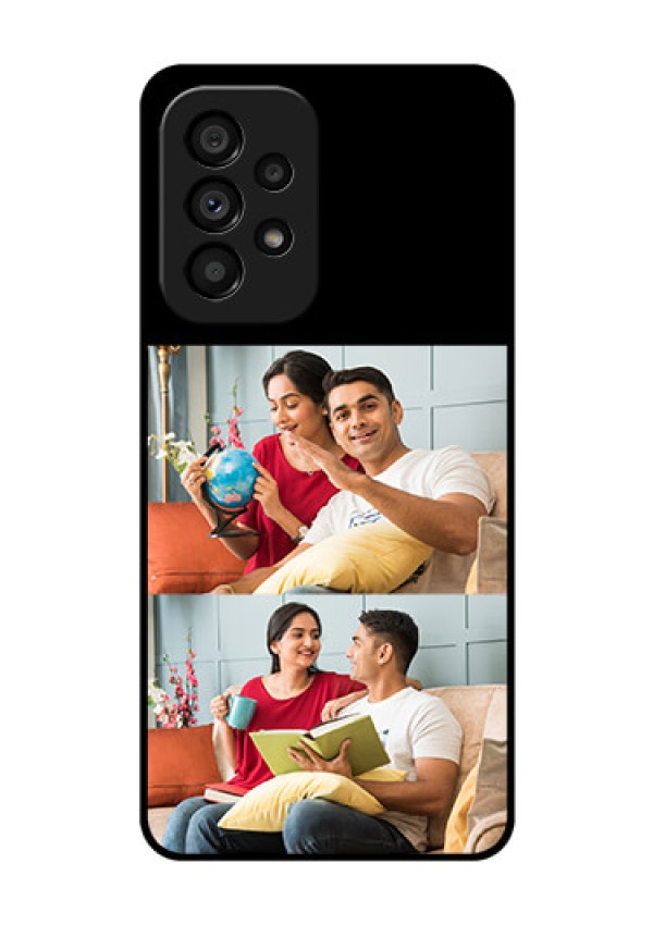 Galaxy A53 5G 2 Images on Glass Phone Cover