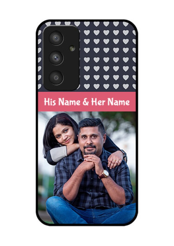 Galaxy A54 5G Custom Glass Mobile Case - Love Symbols Design