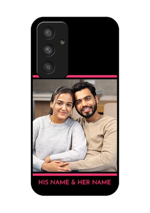 Galaxy A54 5G Custom Glass Mobile Case - with Add Text Design
