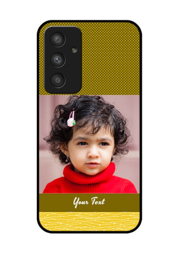 Galaxy A54 5G Custom Glass Phone Case - Simple Green Color Design