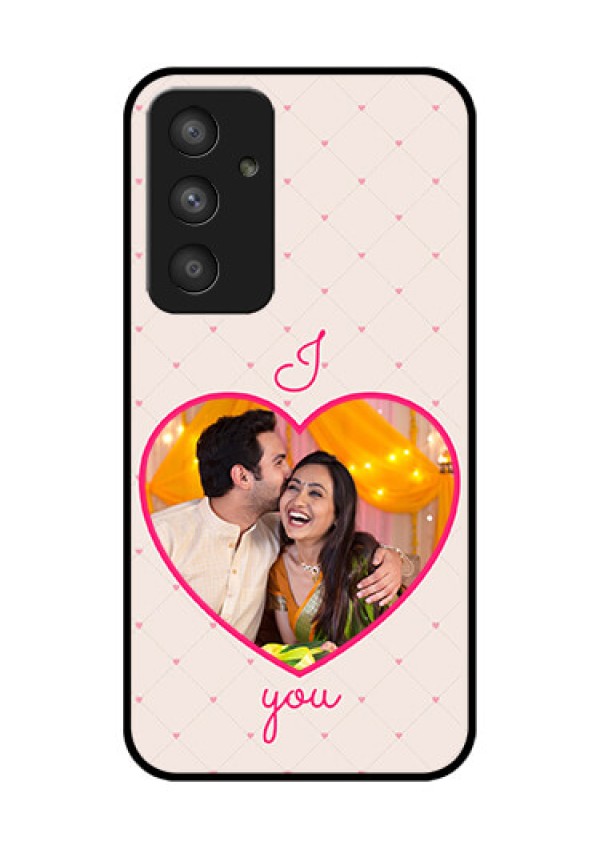 Galaxy A54 5G Custom Glass Mobile Case - Heart Shape Design