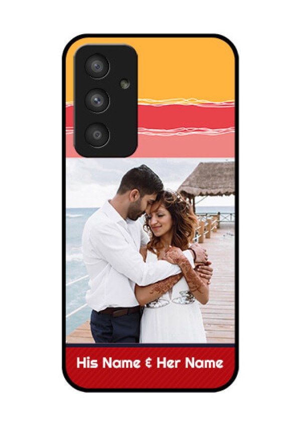 Galaxy A54 5G Custom Glass Mobile Case - Colorful Case Design