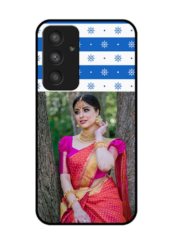 Galaxy A54 5G Photo Printing on Glass Case - Snow Pattern Design