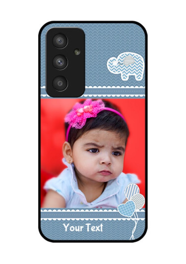Galaxy A54 5G Photo Printing on Glass Case - with Kids Pattern Design