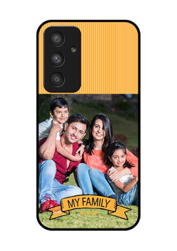 Galaxy A54 5G Custom Glass Phone Case - My Family Design