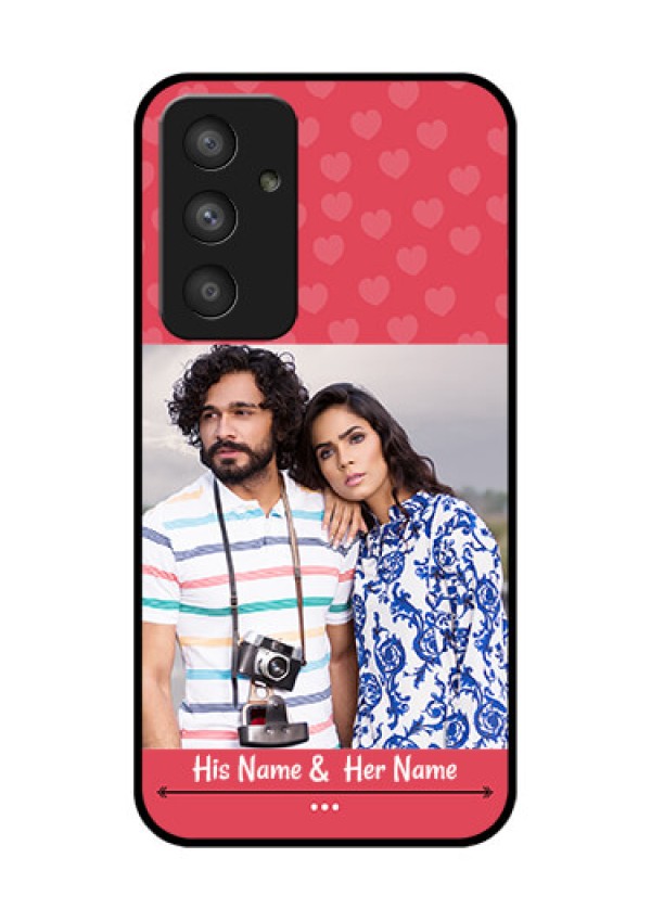 Galaxy A54 5G Photo Printing on Glass Case - Simple Love Design