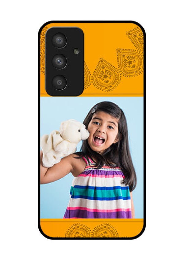 Galaxy A54 5G Personalized Glass Phone Case - Photo Wedding Design