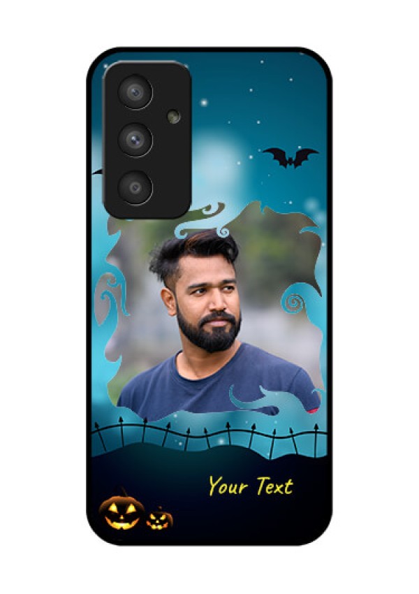 Galaxy A54 5G Custom Glass Phone Case - Halloween frame design