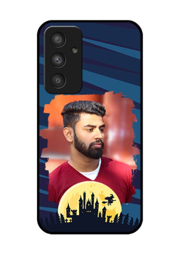 Galaxy A54 5G Photo Printing on Glass Case - Halloween Witch Design