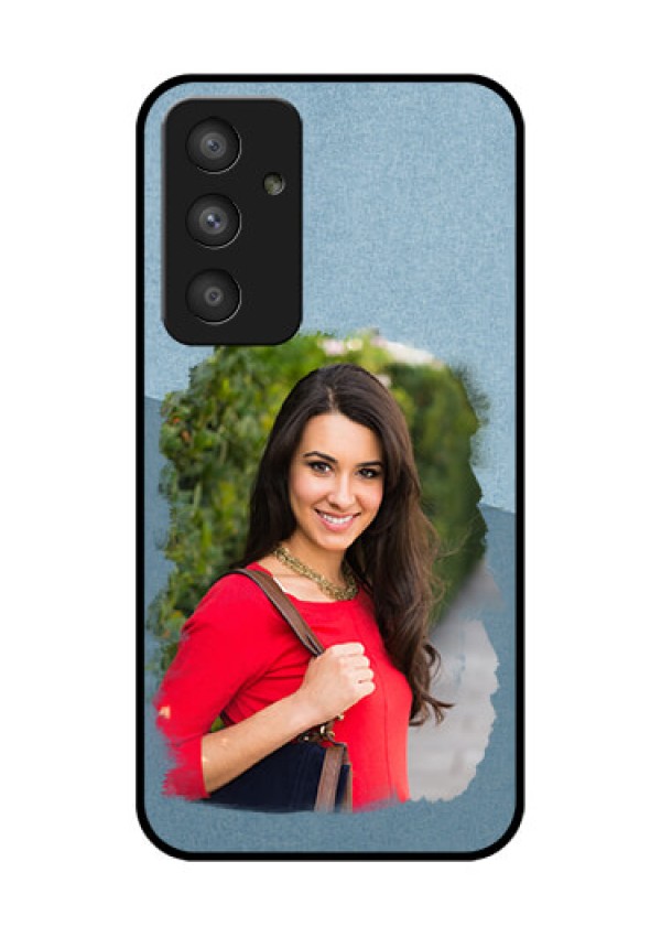 Galaxy A54 5G Custom Glass Mobile Case - Grunge Line Art Design